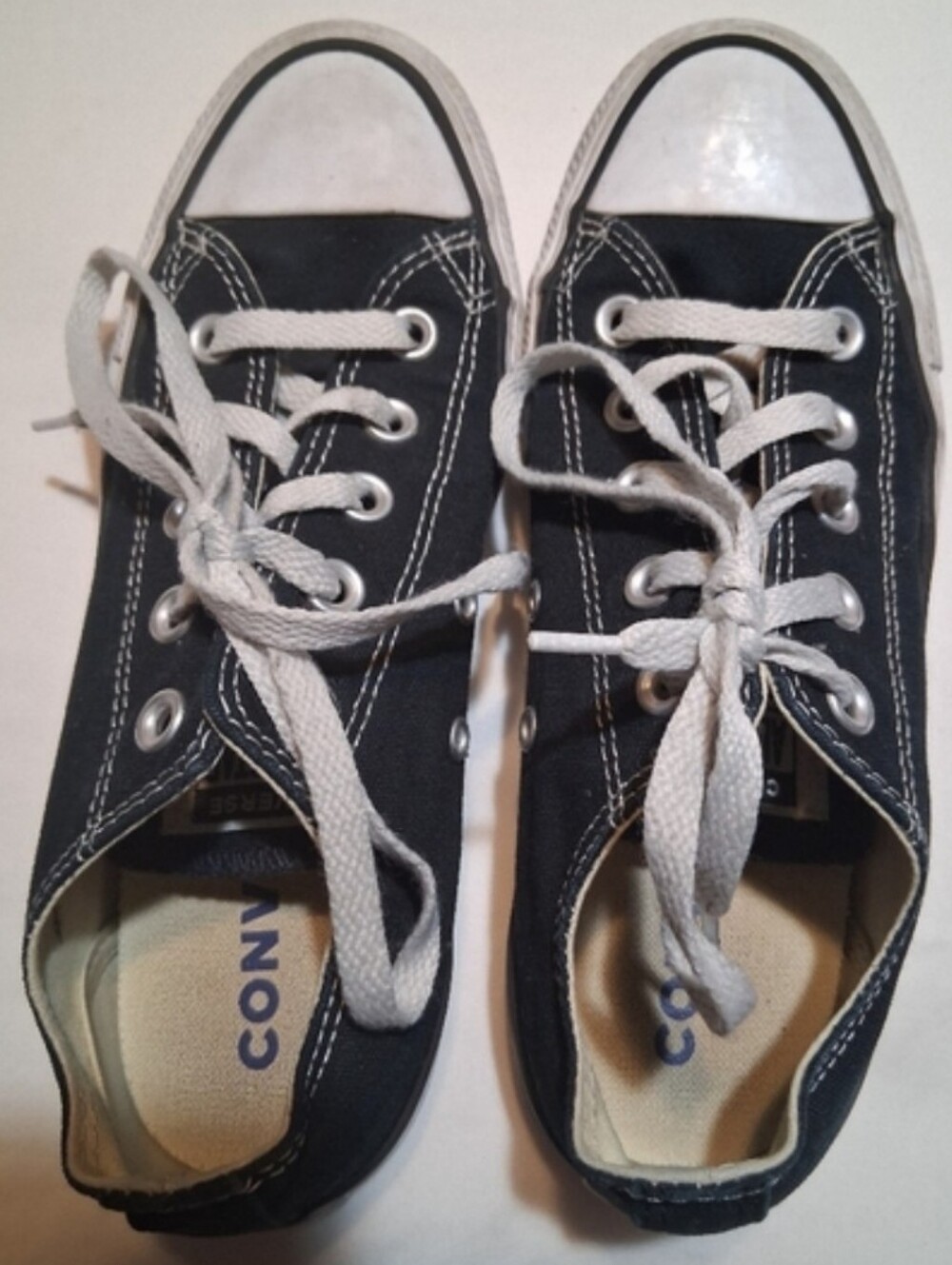 Converse All Star Black White Low Top Women 6/ Men 4 , Grunge Classic Streetwear - Picture 3 of 11